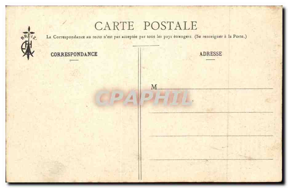 CPA Les chansons de Botrel Par le petit doigt (enfants) — Rückseite