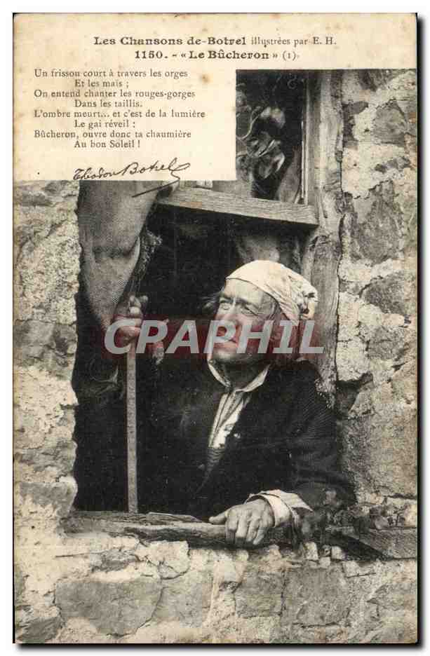 CPA Les chansons de Botrel le bucheron (metiers) TOP