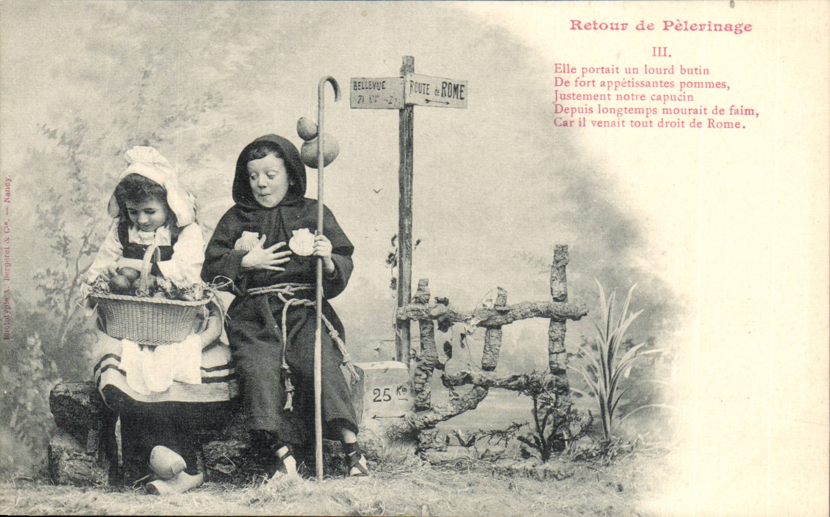Rückkehr vom Pilgergang — III — Phototypie A. Bourgret & Cie — Nauvy