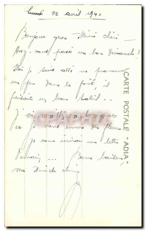 CPA Illustrateur Cass MEs chers parents comment va not vache ? (militaria soldat)  — Rückseite
