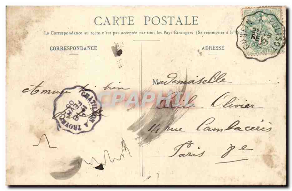 CPA Fantaisie Enfant aux quilles — Rückseite