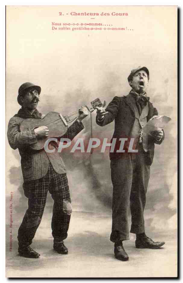 Chanteurs des Cours — Nancy — Phototypie A. Burgers et Cie, Nancy