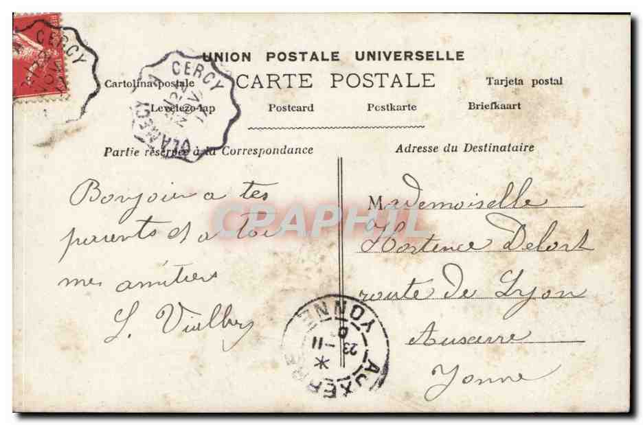 Sainte Catherine — Carte postale colorisée — J.C. 2220 — Achterkant