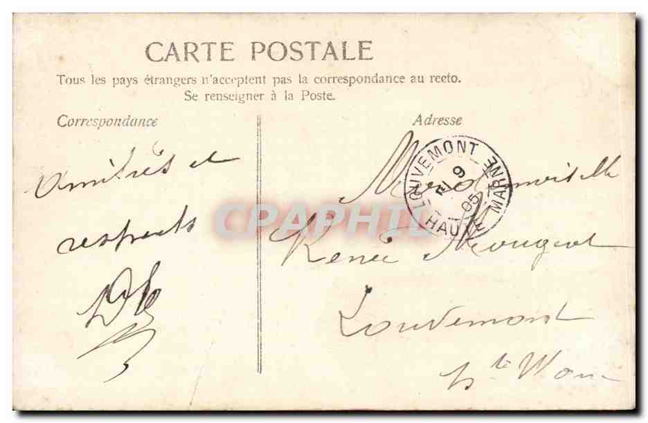 Nancy — femme dans une grande lettre ornée de vues de la ville — éditeur inconnu, n° de série non visible — Reverso