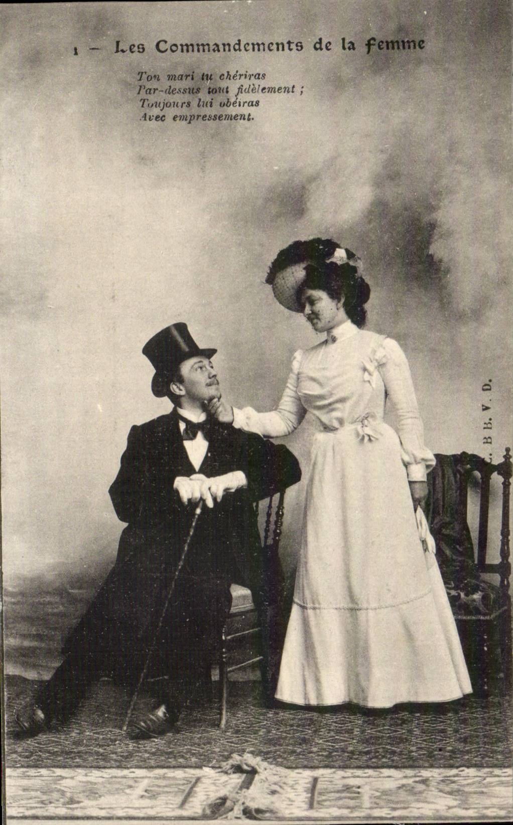 Les Commandements de la femme — 1er commandement — éditeur C.B.B.V.D.