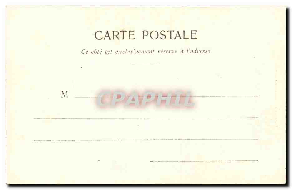 CPA Fantaisie humour La famille Durand au theatre un passage triste — Verso
