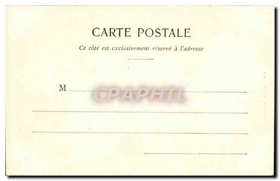 CPA Fantaisie humour La famille Durand au theatre L'enthousiasme — Verso
