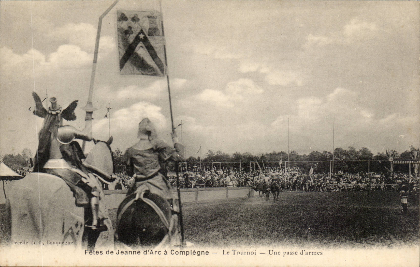 Fêtes de Jeanne d'Arc à Compiègne — Le Tournoi — Une passe d'armes — Decelle, Édit, Compiègne