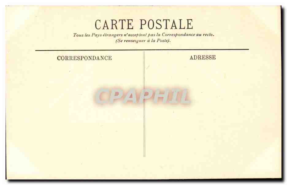 CPA Folklore Costumes Types d'Auvergne Vieille paysanne TOP — Verso