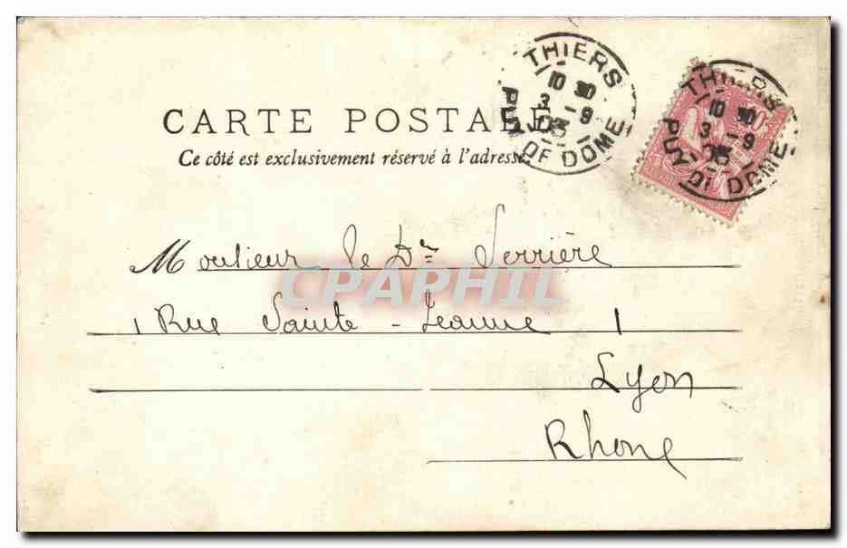 Une Bergère — L'Auvergne — Éditeur M. L. n° 183 — Reverso