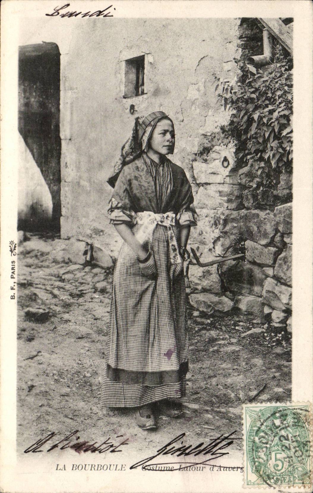 Femme en costume d'Auberg — B. F. Paris — n° 5
