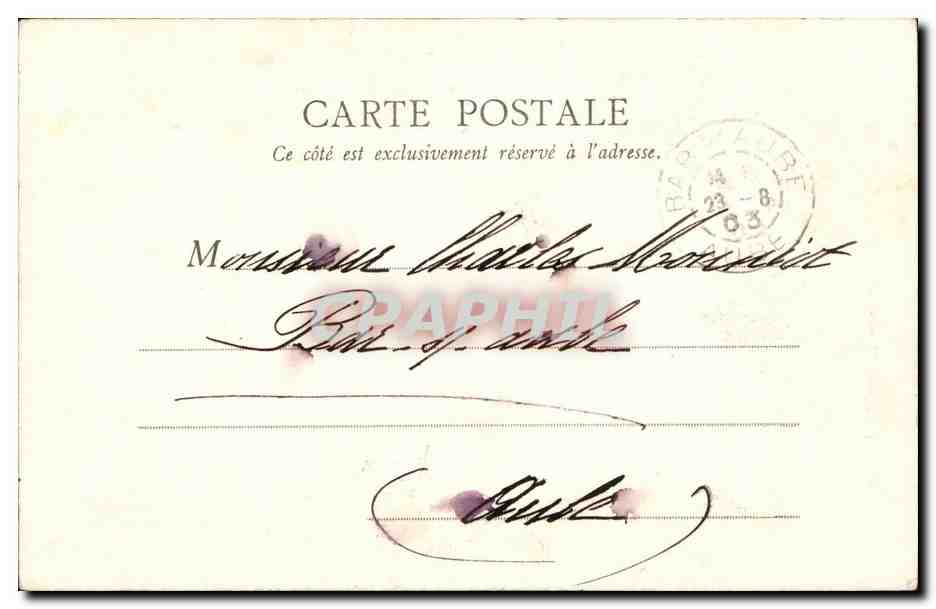 Femme en costume d'Auberg — B. F. Paris — n° 5 — Verso