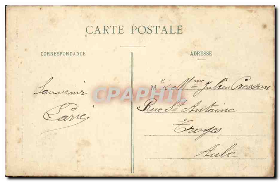 Militaria CAmp de Mailly CPA Manoeuvres d'infanterie Une section d'avant garde surveillant les mouvements de l'ennemi — Rückseite