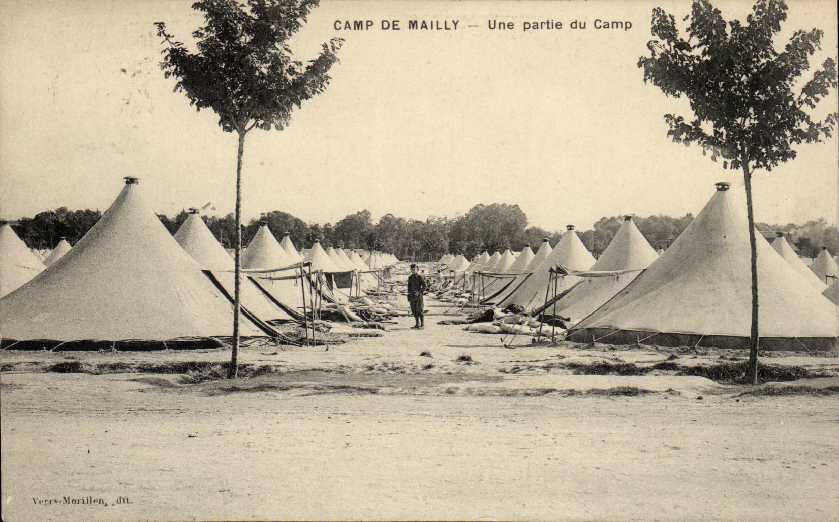 Militaria CAmp de Mailly CPA Une partie du camp