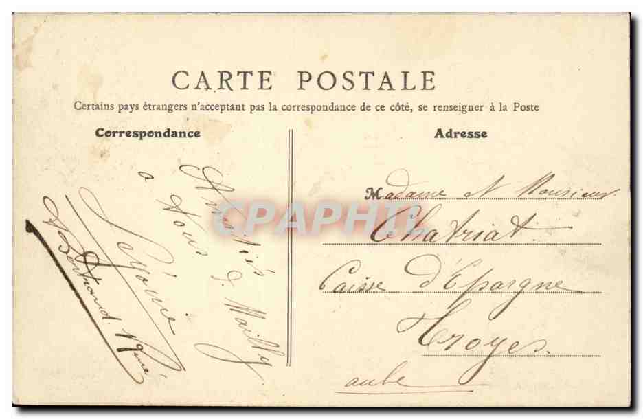 Militaria CAmp de Mailly CPA Vue des tentes — Rückseite