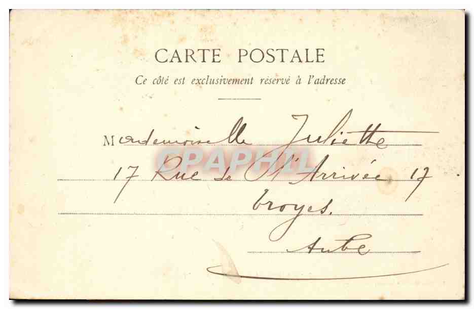 Militaria CAmp de Mailly CPA Le depart pour le tir — Rückseite
