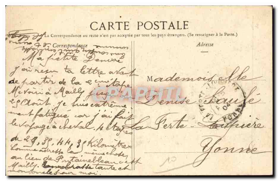 Militaria CAmp de Mailly CPA Lavoirs et cuisines — Verso