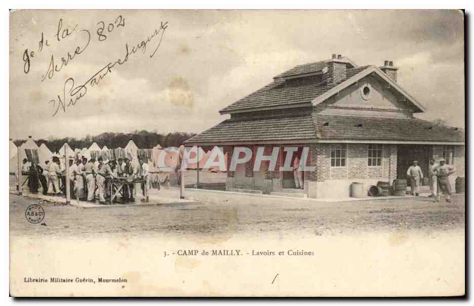 Camp de Mailly — Lavoirs et Cuisines — Librairie Militaire Guérin, Mourmelon
