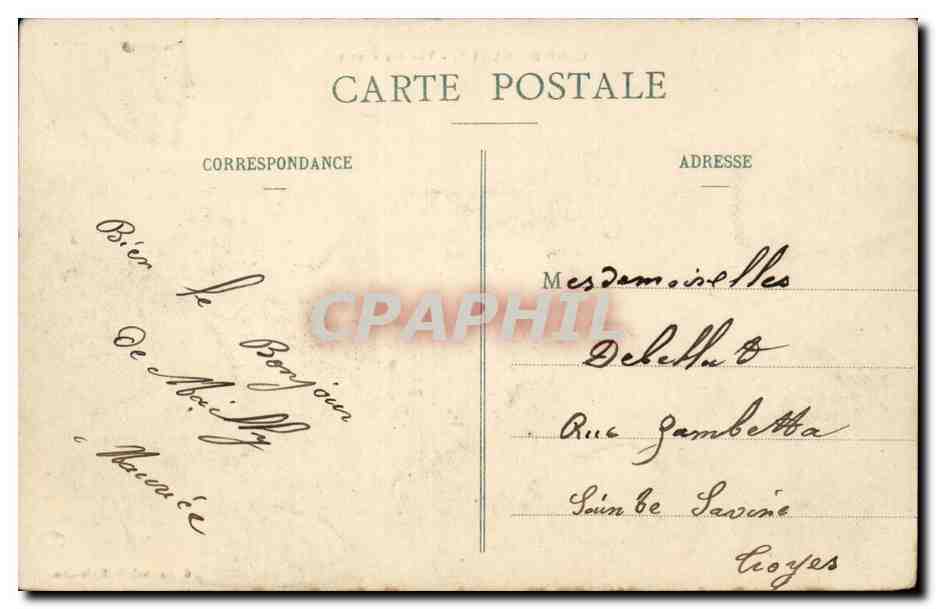 CPA Militaria CAmp de Mailly Vue des tentes — Rückseite