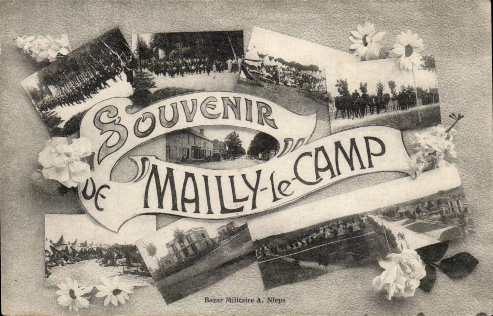 CPA Militaria CAmp de Mailly Souvenir 