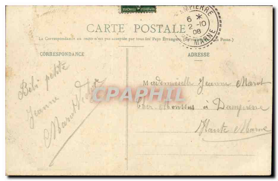 CPA Militaria CAmp de Mailly Souvenir  — Rückseite