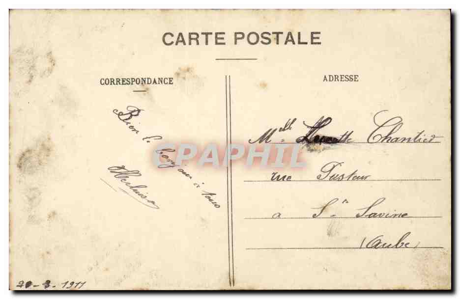 CPA Militaria CAmp de Mailly Souvenir  — Rückseite