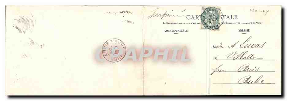 CPA Militaria CAmp de Mailly CARTE DOUBLE Vue generale  — Rückseite
