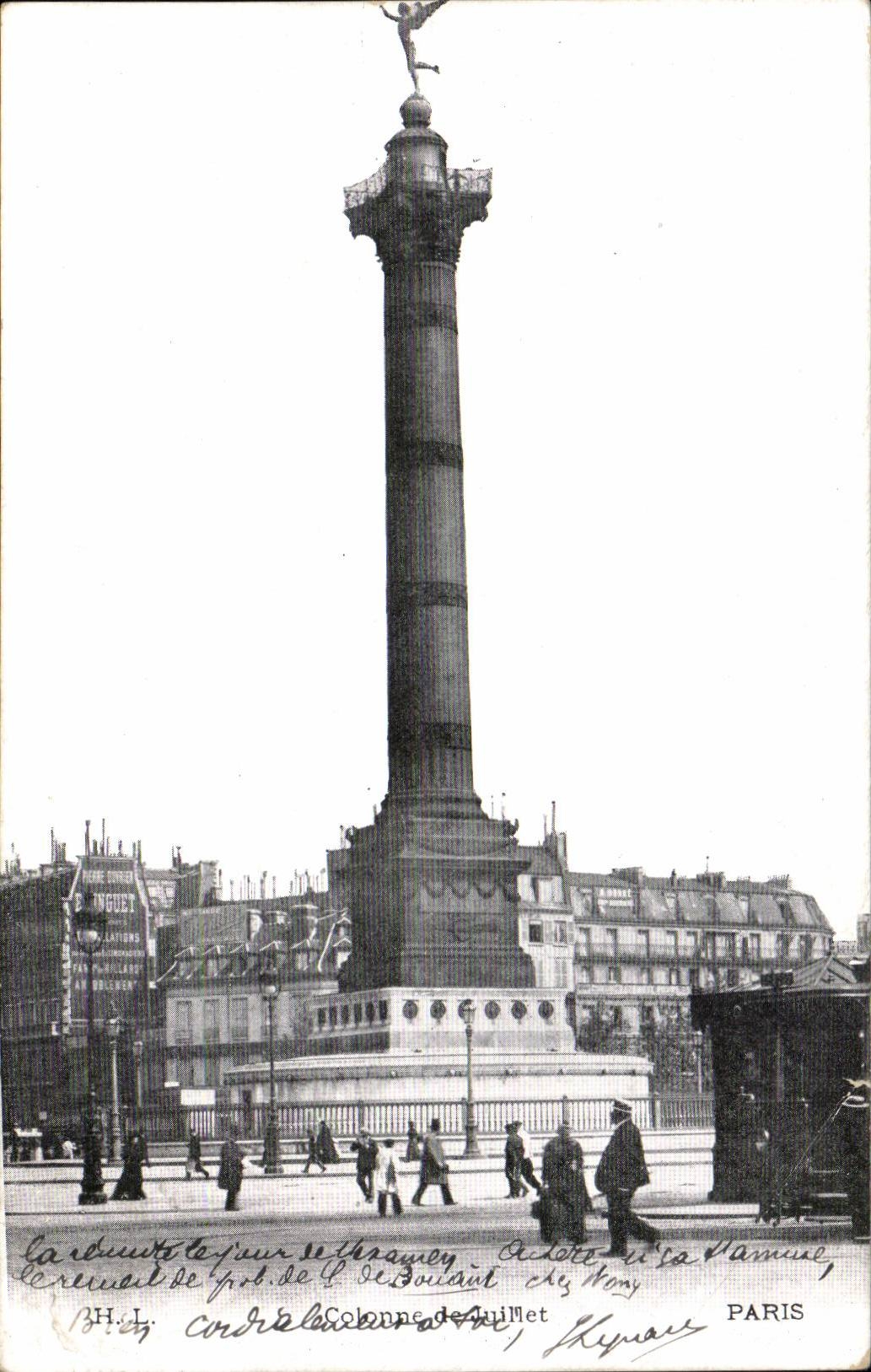 CPA Paris Colonne de Juillet