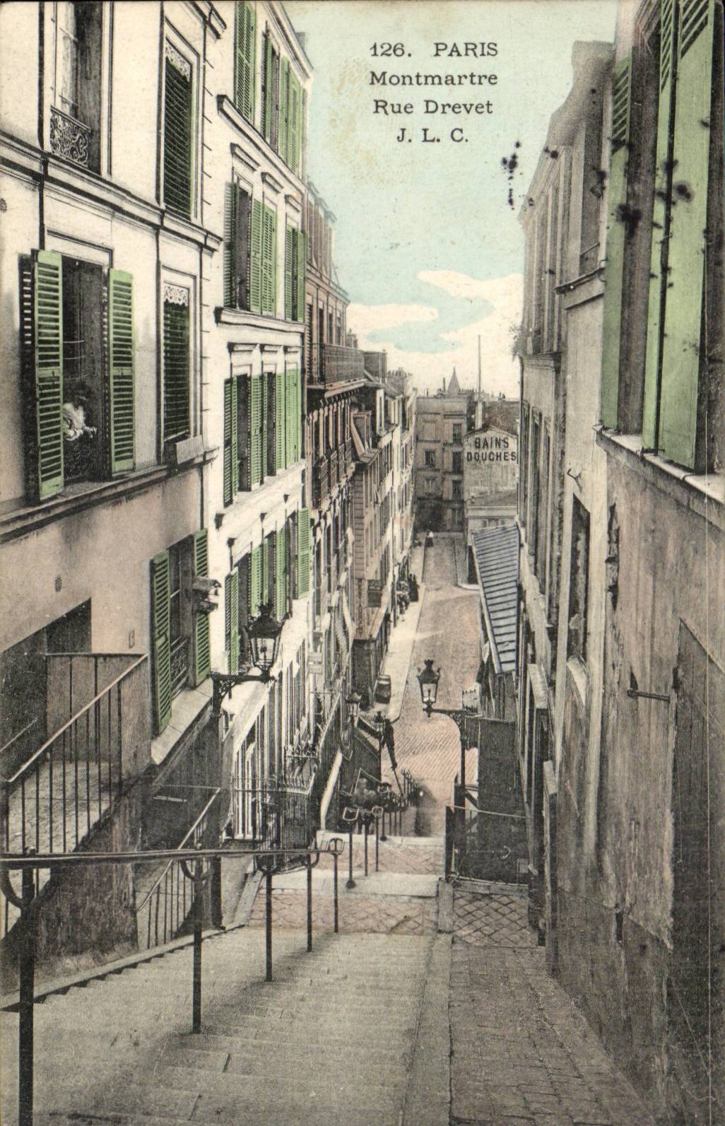 CPA Paris Montmartre Rue Drevet