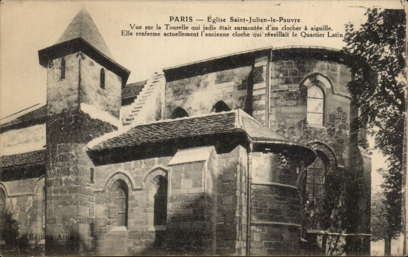 CPA Paris Eglise Saint Julien le Pauvre Quartier latin