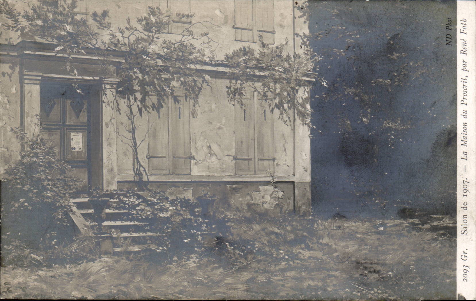 CPA Paris SAlon de 1907 La maison du proscrit par Rene Fath
