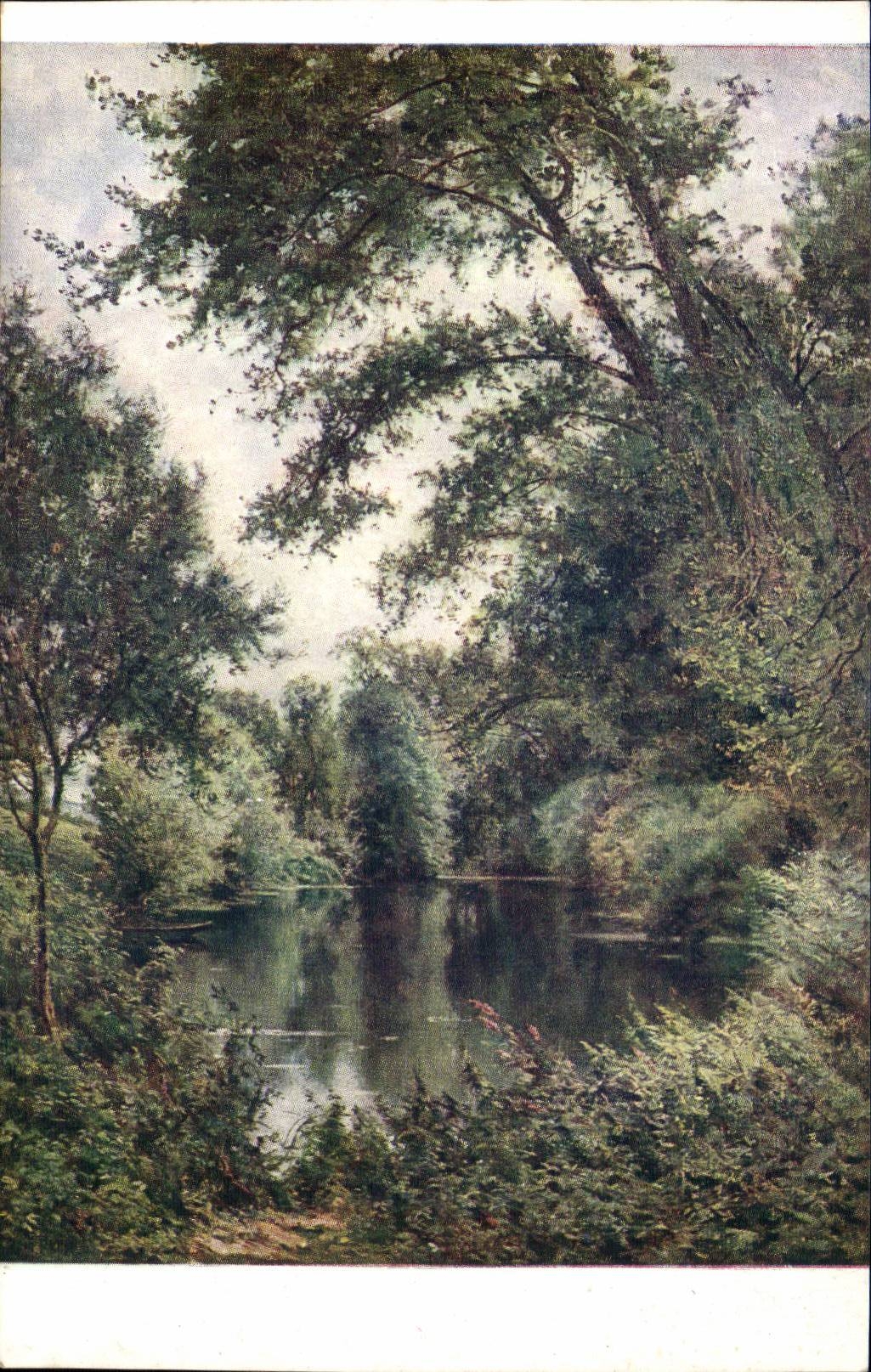 CPA Paris SAlon de 1911 Societe des artistes francais Rene FAth L'etang 