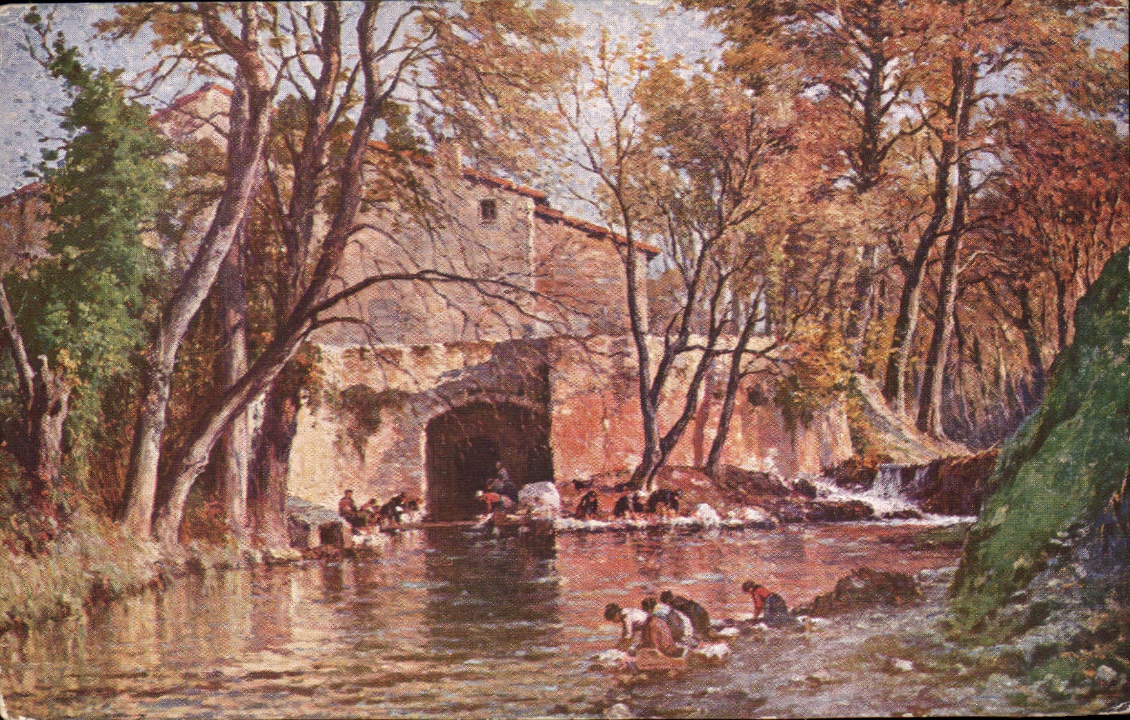 CPA Paris SAlon de 1911 Societe des artistes francais J Claverie Le paradis des Lavandieres