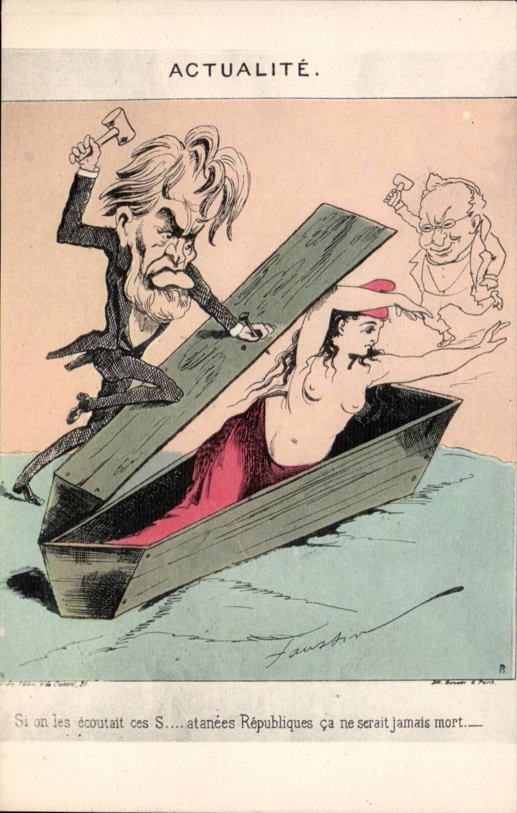 Politische Karikatur — Aktuelles — Verlag: Lausson & Cie, Paris