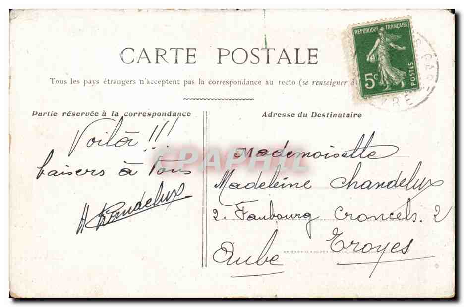 CPA Illustrateur Militaria L'ecoel de la guerre — Rückseite