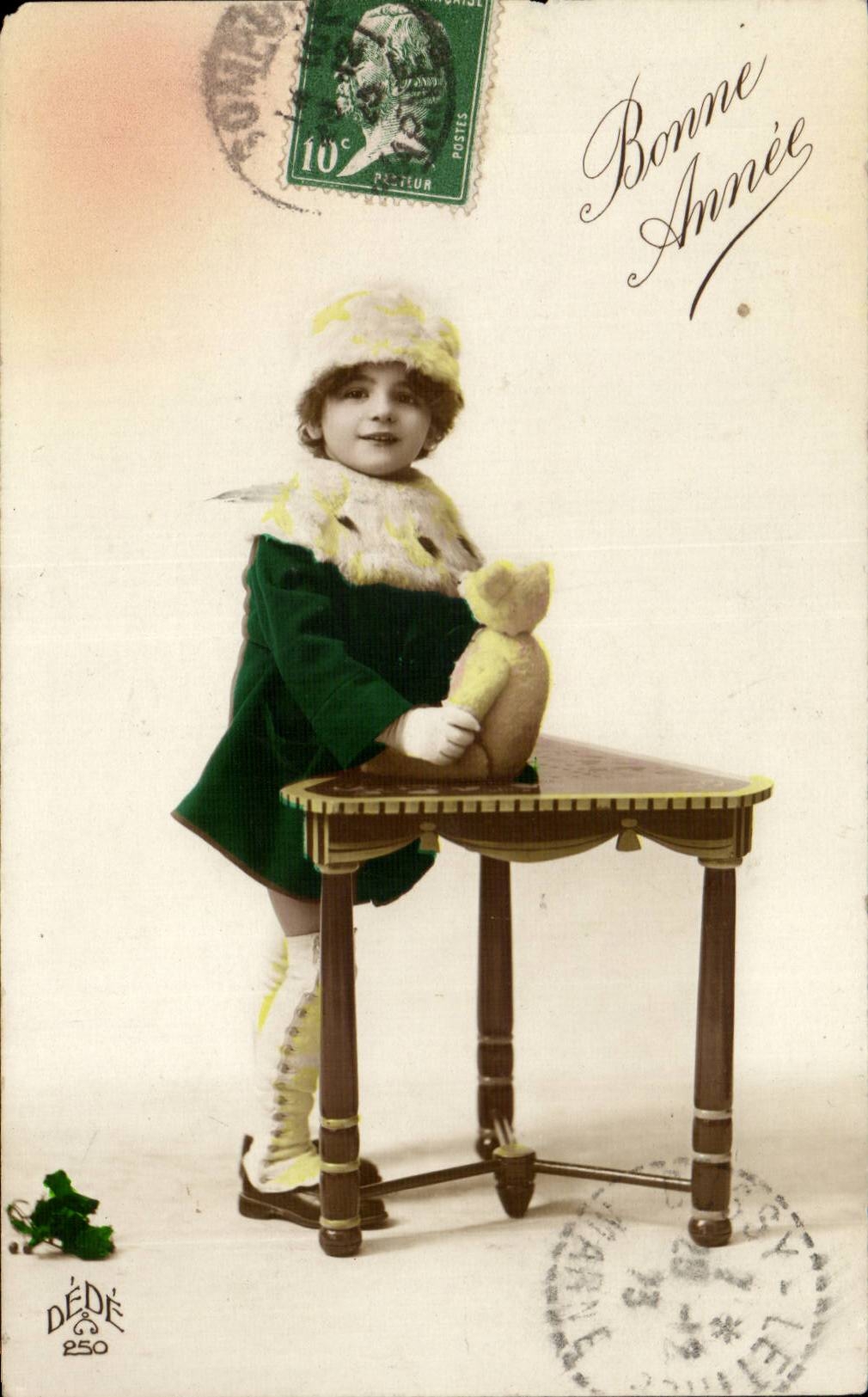 CPA FAntaisie Enfant et nounours (bear tedddybear child)