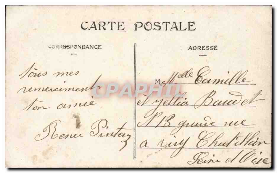CPA FAntaisie Enfant Fille Bonne annee — Verso