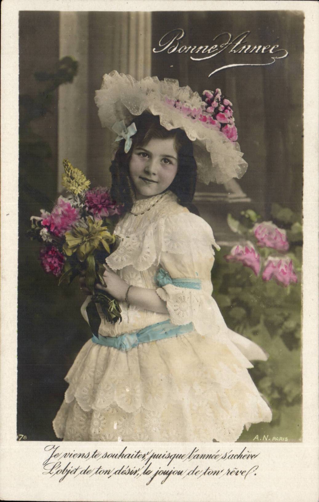 CPA FAntaisie Enfant Bonne annee