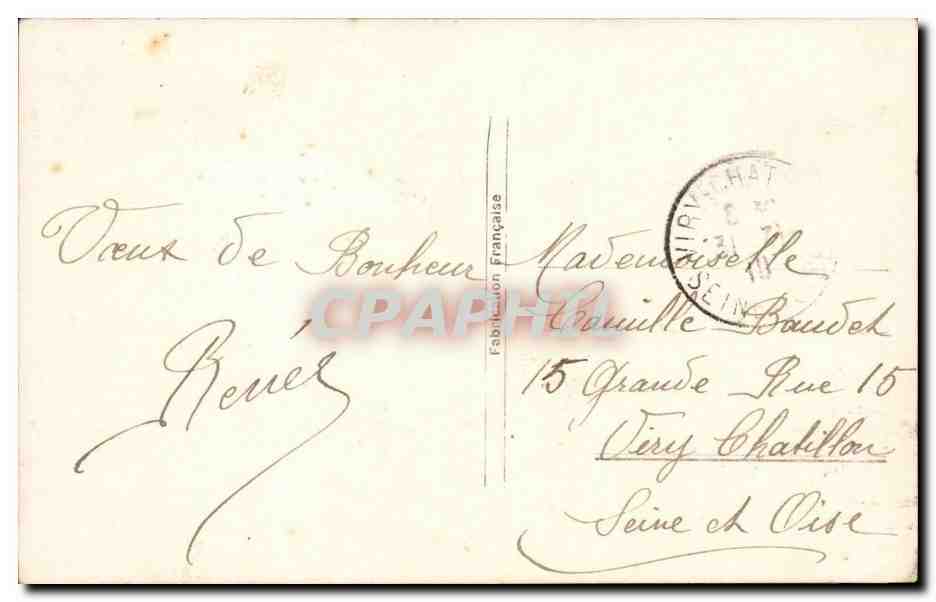 Jeune femme souriante — Bonne Année — REX 4851 — Reverso