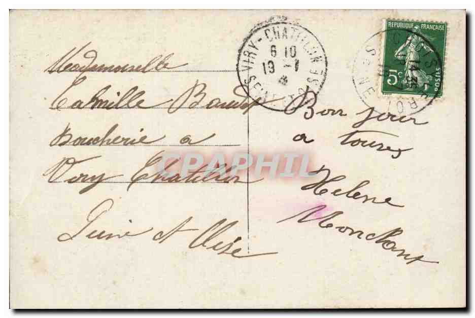 CPA FAntaisie Enfant Bonne fete — Verso