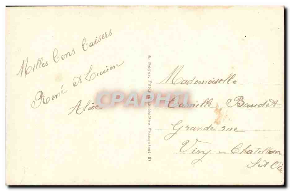 CPA FAntaisie Enfant Bonne fete — Verso