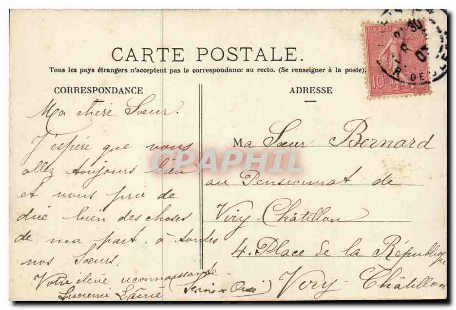 CPA Fantaisie Ce qui est vraiment heroique Christ Croix  — Rückseite