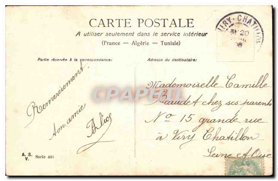 CPA Fantaisie Fantasy Joyeuses Paques Easter Muguet — Rückseite