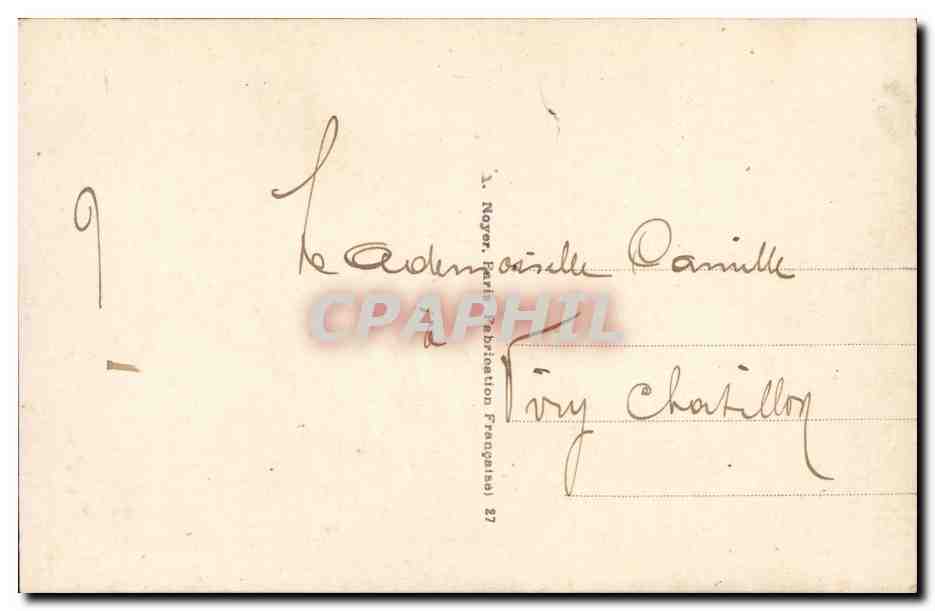 CPA Fantaisie Fantasy Enfant Child 1er avril Poisson Fish Paques Easter — Rückseite