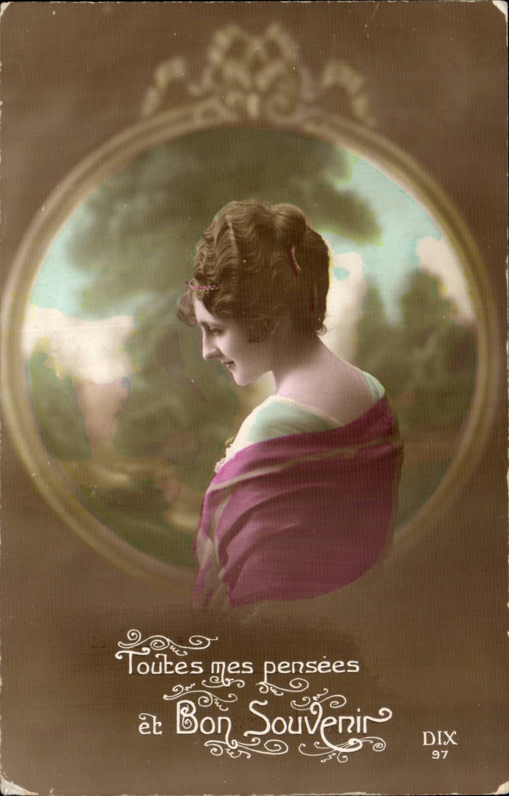 CPA Fantaisie Fantasy Femme 