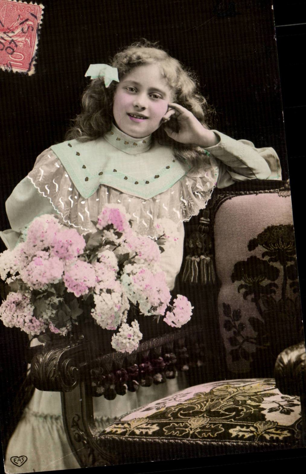 CPA Fantaisie Fantasy Enfant Fille child