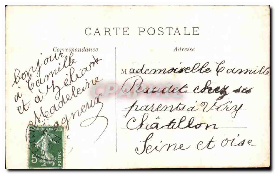 CPA Fantaisie Fantasy Jeune fille enfant child Bebe mignon — Rückseite