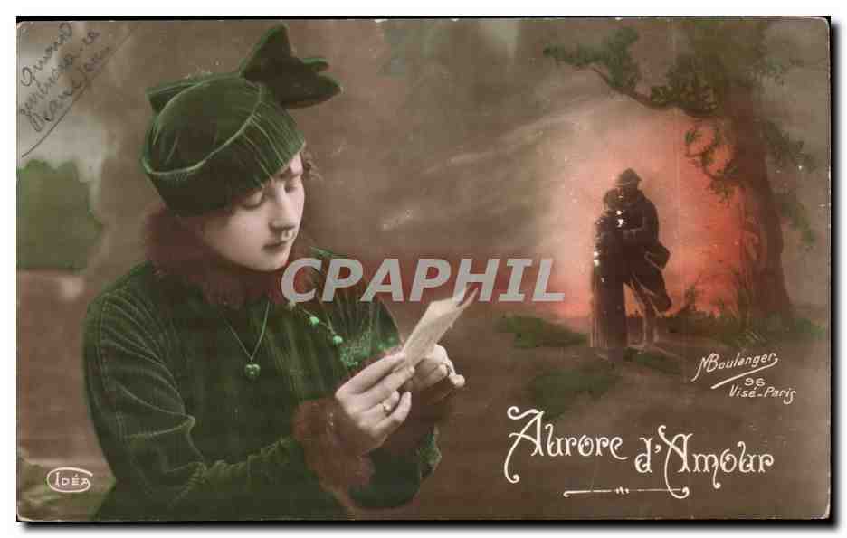 CPA Fantaisie FAntasy Aurore d'amour Femme 