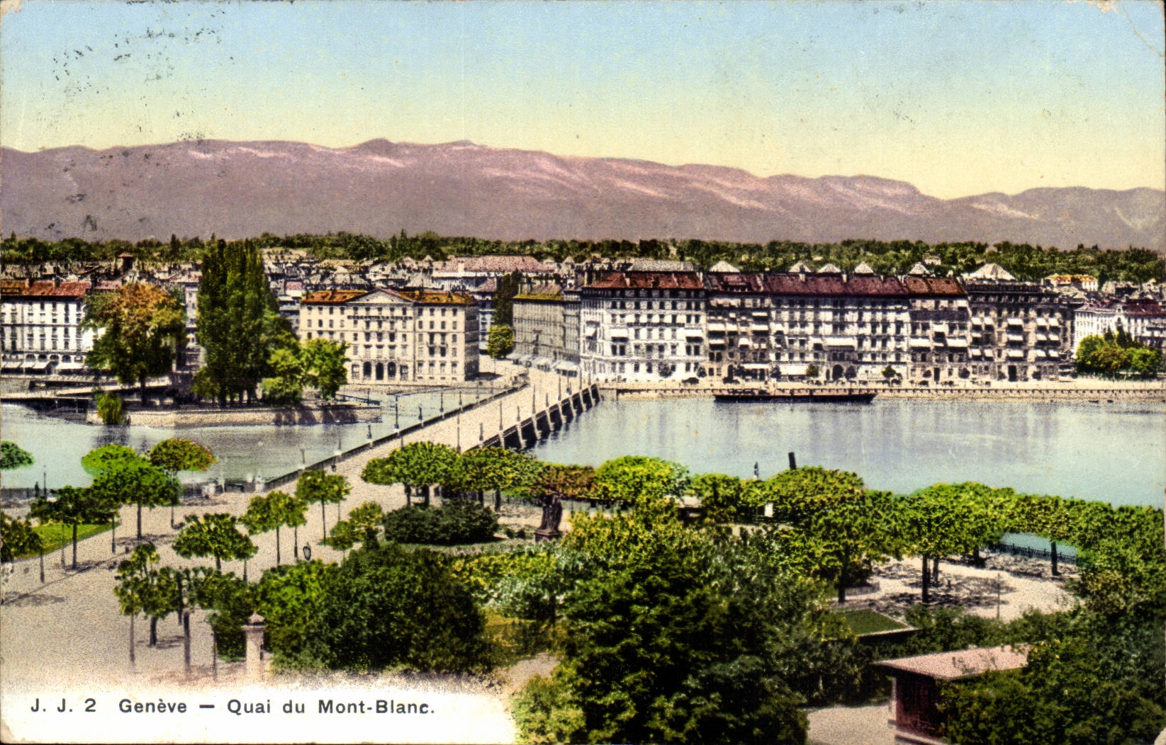 Suisse Geneve CPA Quai du Mont Blanc