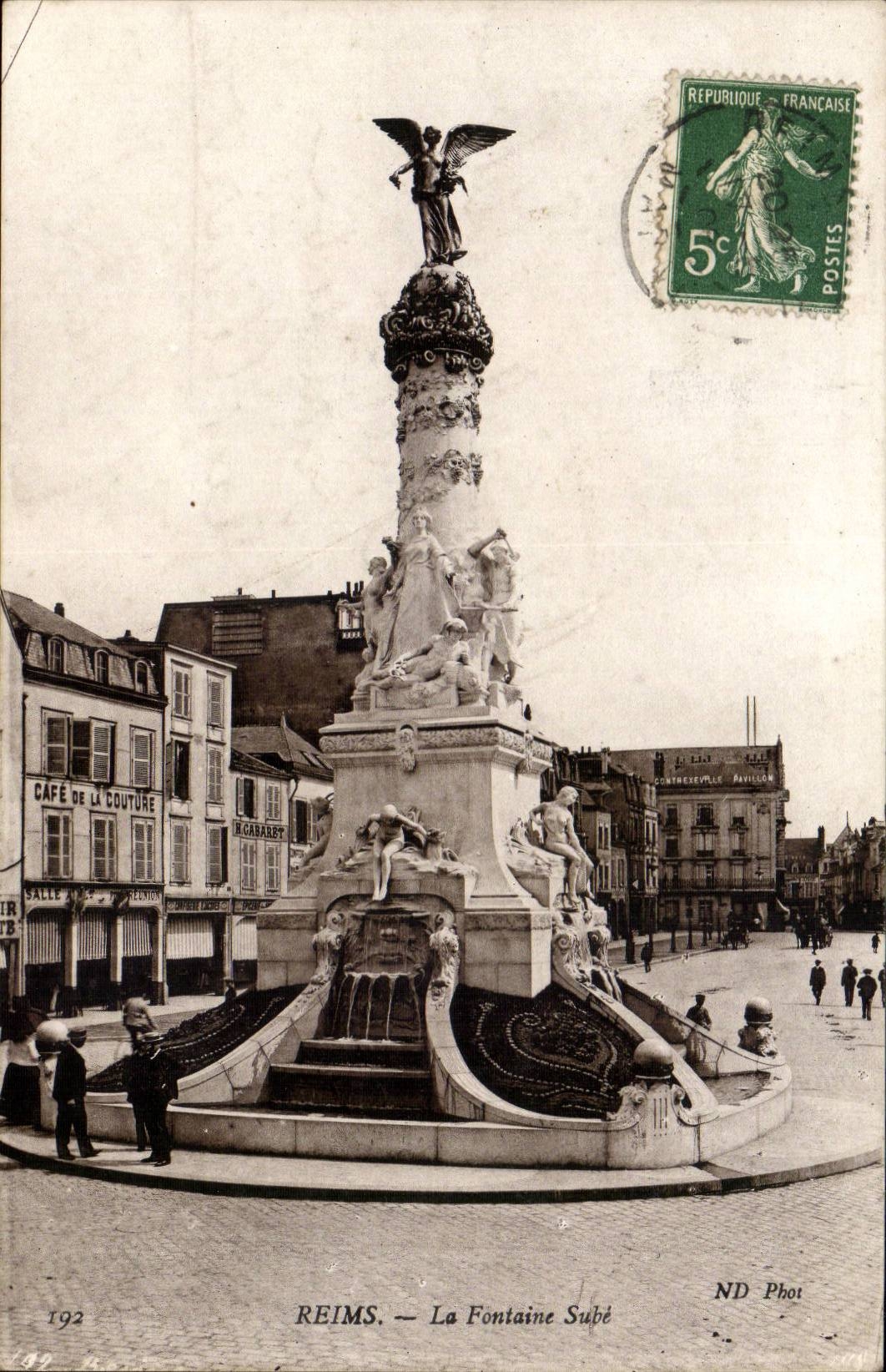 Reims — La Fontaine Subé — ND Phot